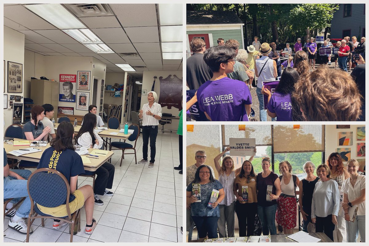 Big weekend for SenDem and Congressional candidates in NY! 

From Southern Brooklyn to the Southern Tier, volunteers are fired up!