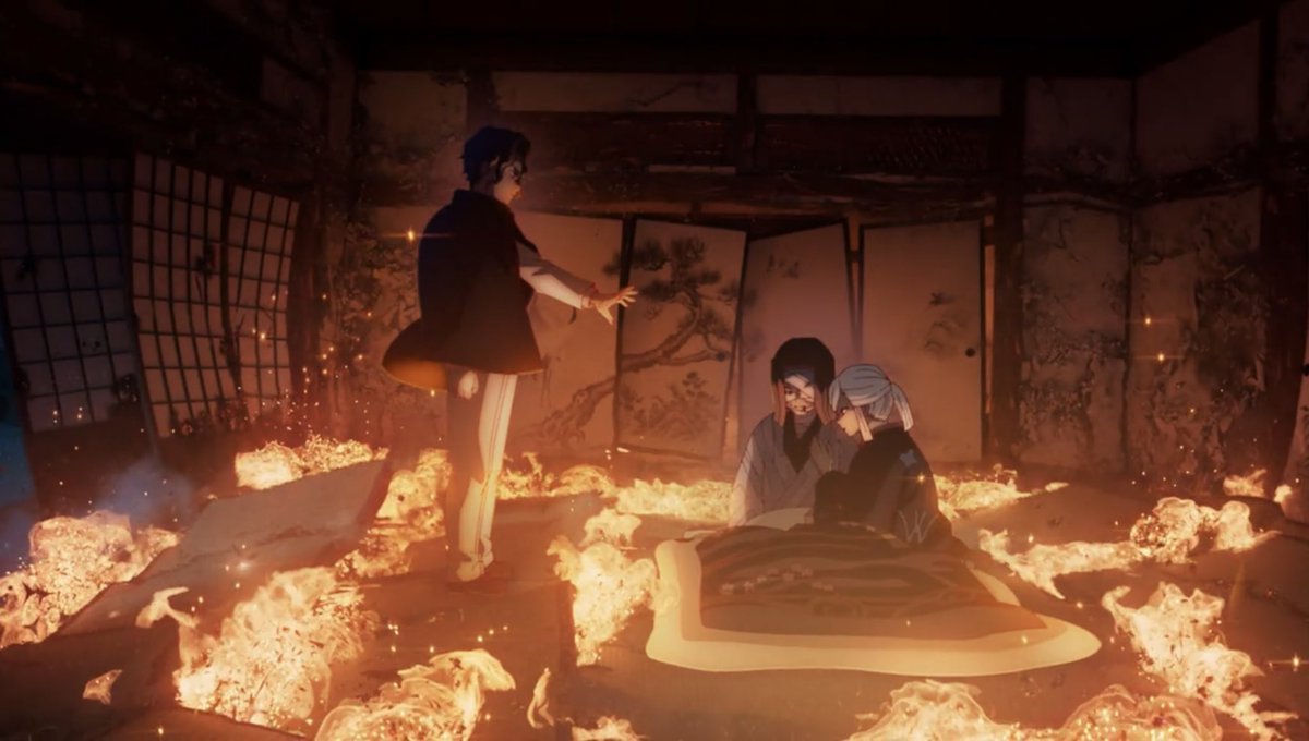 PikachuGTR5's tweet photo. De verdad que los efectos de esta escena fueron una auténtica maravilla audiovisual, te quiero mucho Ufotable 🤯

#鬼滅の刃 #KimetsunoYaiba #DemonSlayer https://t.co/JpoiAqY4Le