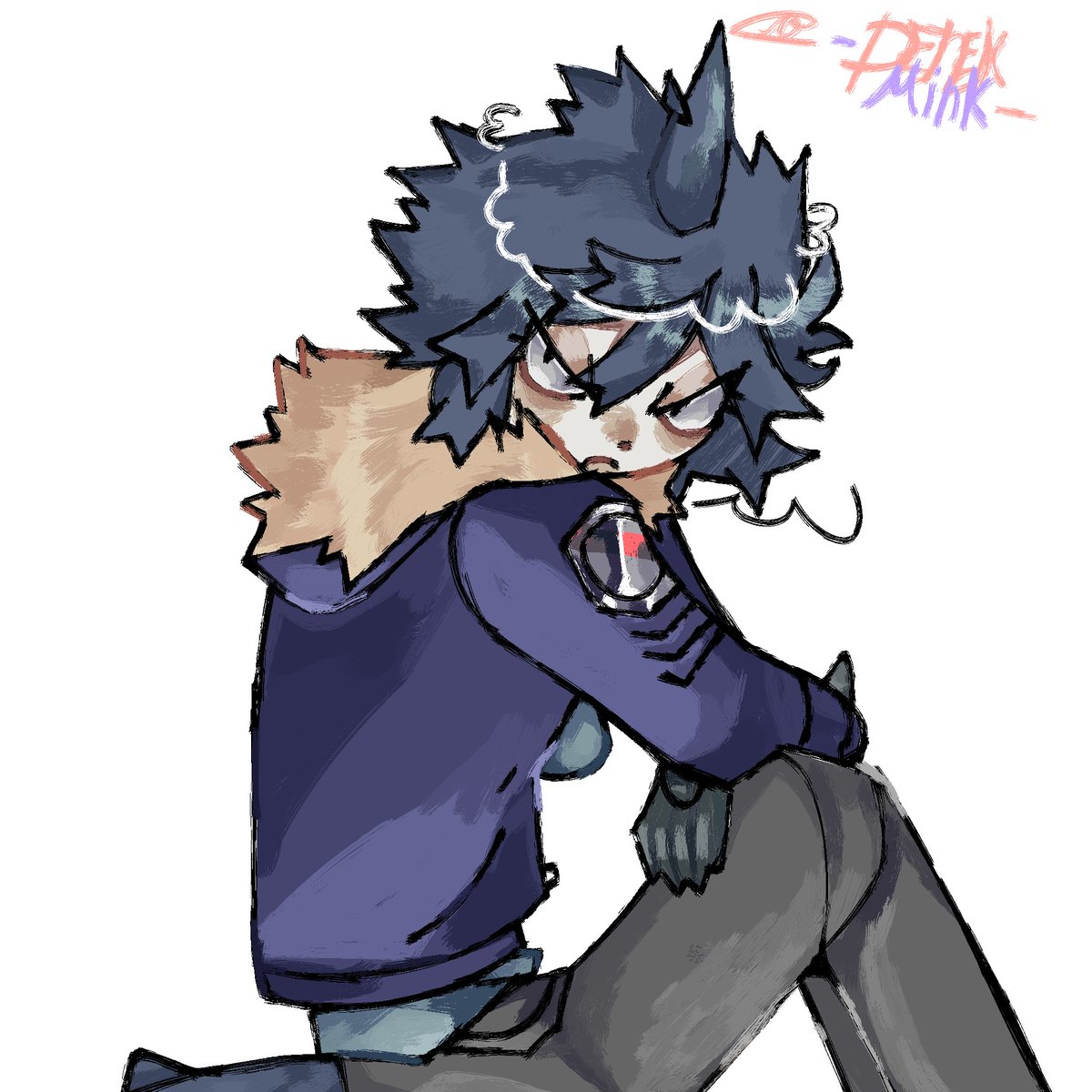 rocktonnyman's tweet photo. I created a new brush and felt compelled to change my artstyle, so meet my new artstyle 
#funamuseum
#funamuseart
#okegom
#funamusea
Genderbend samekichi:3333 https://t.co/1njFIUn5yN