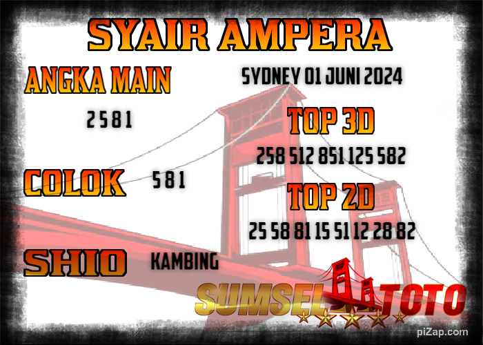 sumseltoto's tweet photo. SYAIR TOGEL AMPERA SINGAPORE 01 JULI 2024 DAFTAR SUMSELTOTO 📱WA SUMSELTOTO 1 : +62 821-8126-1494 📷WA SUMSELTOTO 2 : +62 821-8126-1494 #sumseltoto #prediksisydney #bocoransydney #togelsydney #syairsydney #kodesyairsydney #syairamperasydney #syairampera https://t.co/y1EqG7ldnU