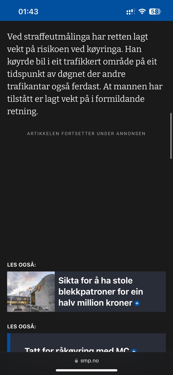 Nytt justismord.

«Mannen i 50-åra har tilstått at han røykte ein joint med medisinsk cannabis både fredagen og laurdagen i førevegen.»

smp.no/nyheter/i/4Bo7…

#NarkoTwitter #Førerkortskandalen