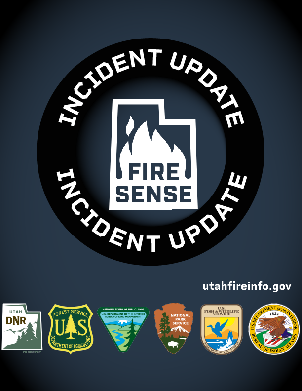 UtahWildfire's tweet photo. #CentralFire in Central, UT, is 15 acres. Fire is human caused/under investigation and started on private land. Firefighters have stopped forward progress but are experiencing high winds. #FFSLKW https://t.co/0pgxNi59eB