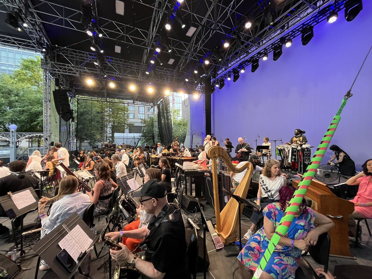 blackfaurest's tweet photo. NYC “In C” lifting off at Lincoln Center in t-minus 15 minutes. https://t.co/uZaq6EhsAS