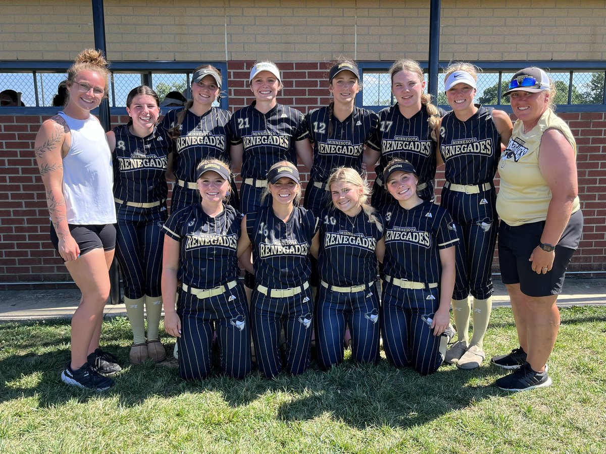 MNRenegades16U's tweet photo. The PGF Midwest Sparkler has wrapped for the 16U Renegades. They finished 8-2, out scoring their opponents 65-19, and taking 3rd overall. The bats were hot and the pitching was outstanding. Next up, they head to Chicago for the LP4U Stars and Stripes tournament July 11-14. https://t.co/THNKHQWkBn