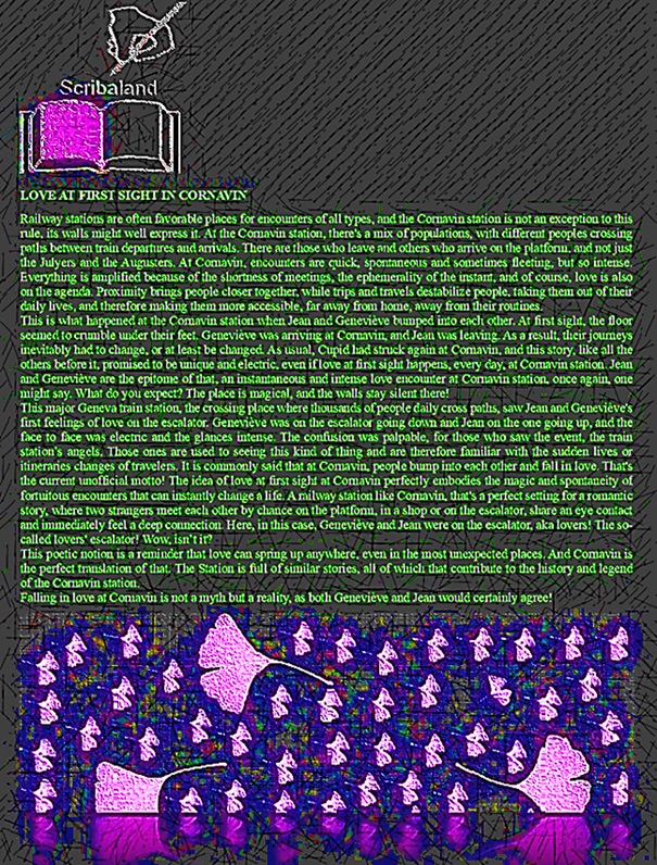 scribaland's tweet photo. #Scribaland LOVE AT FIRST SIGHT IN CORNAVIN
Be #careful of those who take the escalator!#cornavin #ai #nft #chatgpt #UnknownTheSeries #escalator #award #awards #best #bestseller #bestsellers #bestselling #biograph #biographs #biography #biographies #blog #blogs #blogger #bloggers https://t.co/iB0uReo0ls