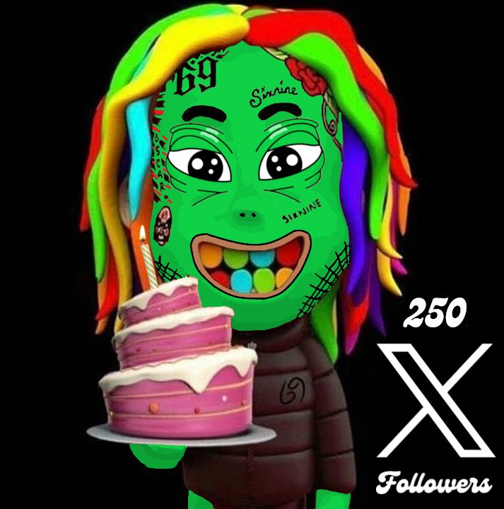pepkashi6ix9ine's tweet photo. YO‼️We hit 250 followers‼️🚀👀💯💸
Pepkashi 6ix9ine is on the rise, baby‼️🌈👑🐸❤️
Y'all the real MVPs for showin' love and ridin' this wave wit us. Keep it 💯 stay LOYAL, and let’s take this to the MOON ‼️🌕🚀💯🔥
#6ix9ine #250Strong #MemecoinMadness #LoyaltyIsRoyalty https://t.co/dmasWpEuad