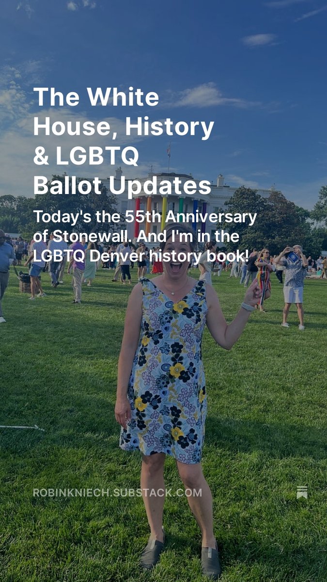 As #lgbtqpride ends, do you know what LGBTQ measures are on your Nov ballot? Your LGBTQ History? Check out my last substack for the scoop on the stakes, declaring Pride year-round. tinyurl.com/28xf96az