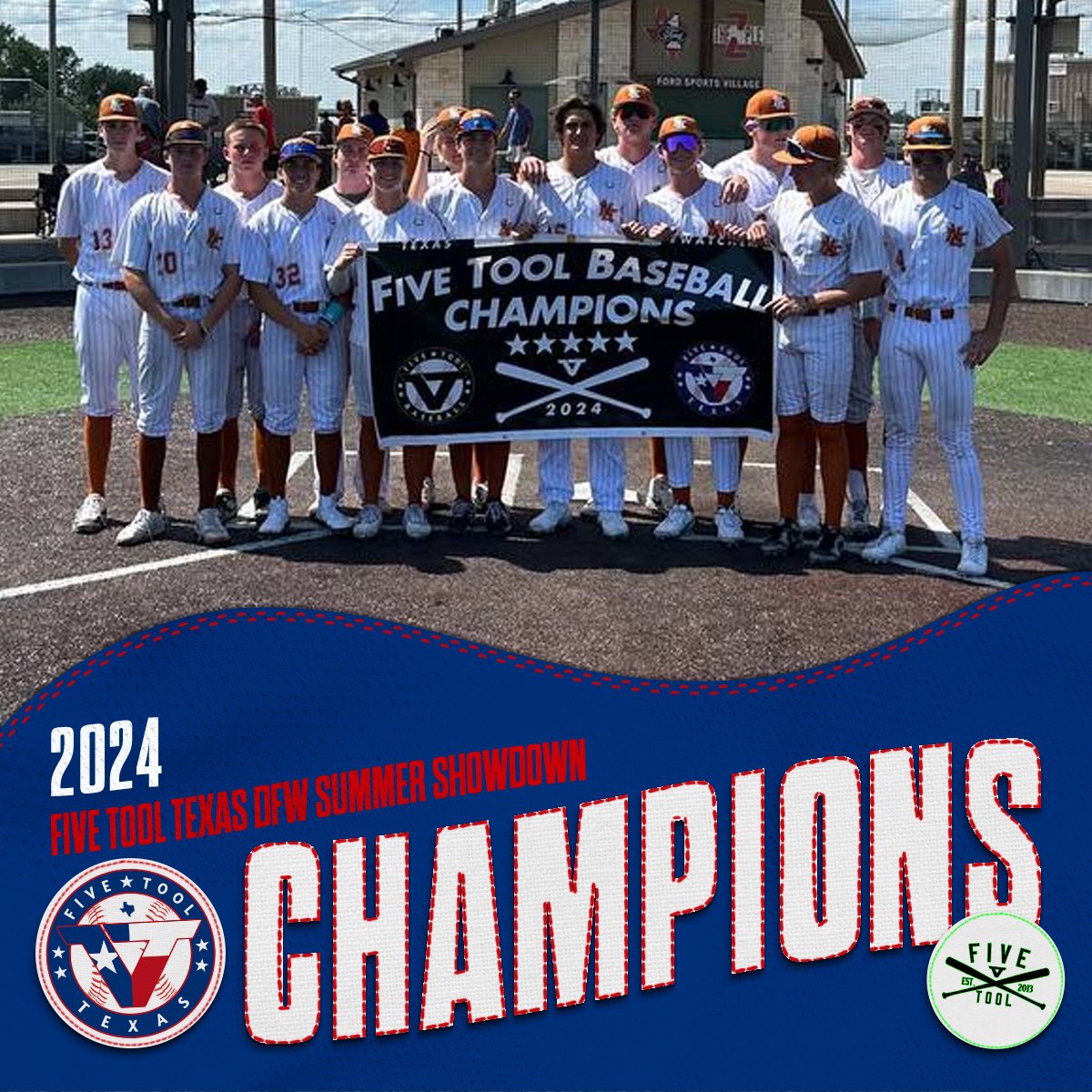 🏆Champions🏆

Congrats to <a href="/ntlbaseball/">NTLBC</a> Williams on winning the 16U American Division of the <a href="/FiveTool/">Five Tool Baseball</a> Texas DFW Summer Showdown!

#WatchEm