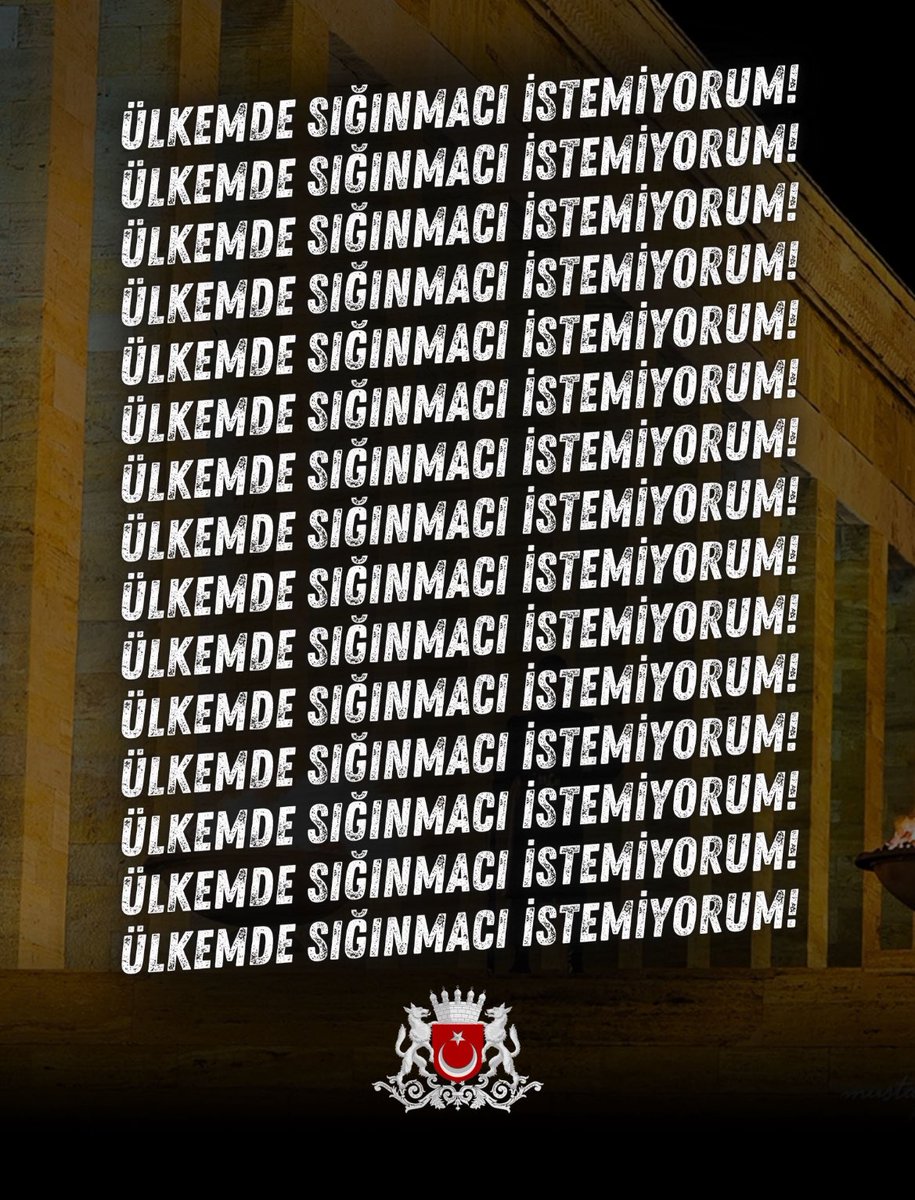433galatasarayl's tweet photo. ÜLKEMDE SIĞINMACI İSTEMİYORUM! #Kayseri https://t.co/1ZByvRHXdO
