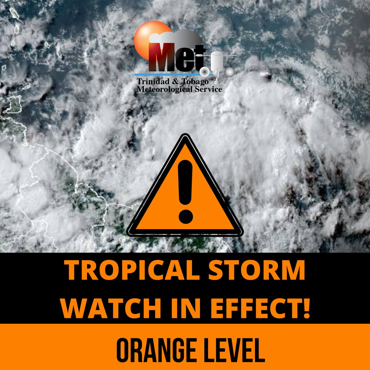 tttliveonline's tweet photo. Tropical Storm Watch #3 for Trinidad - ORANGE LEVEL
Updated Issuance time #2 (local time) Sun, Jun 30, 2024 4:59 PM https://t.co/TkxIrWxM2P