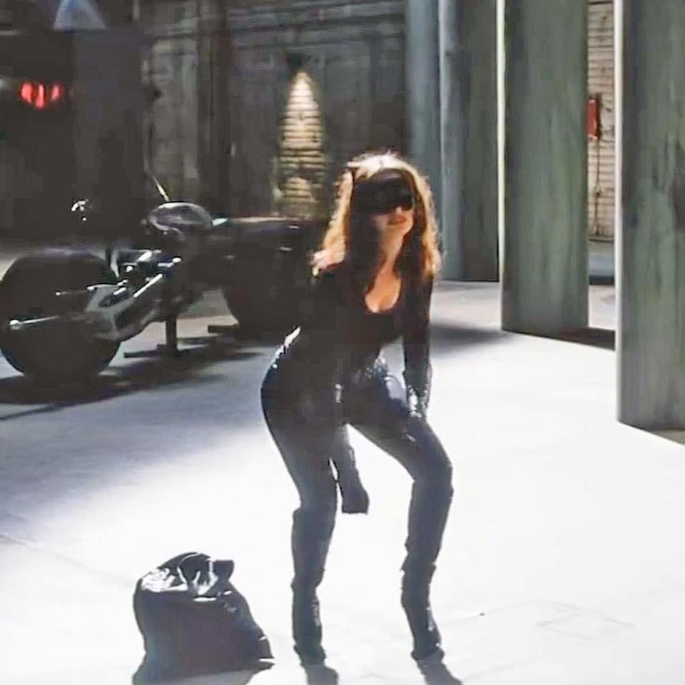 Anne Hathaway as Catwoman screen-test for The Dark Knight Rises (2012), image size:960x960