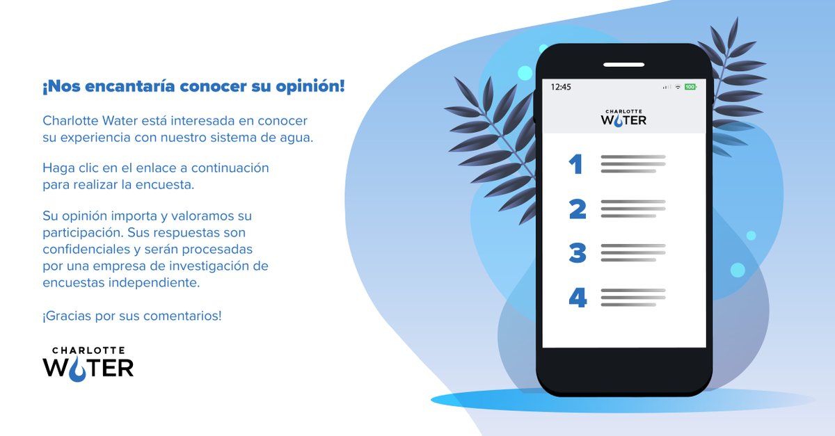 CLTWater's tweet image. At #CharlotteWater your opinion matters! Share your thoughts through our quick survey here&amp;gt;&amp;gt;bit.ly/CharlotteWater… #FeedbackMatters 📝 #SurveyTime #HaveYourSay #CLTWater