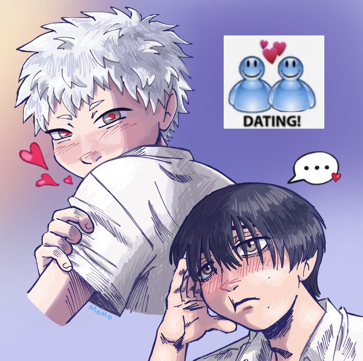 catsthatquack's tweet image. DATING! 
#thesummerhikarudied #hikarugashindanatsu