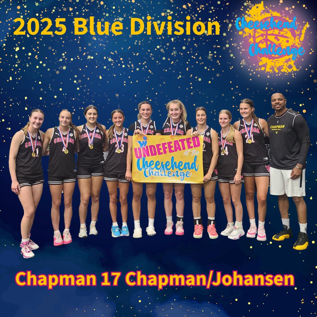 Congrats to <a href="/Chapman_GBB/">Chapman Girls Basketball</a> for going 4-0 at the Cheesehead Challenge!