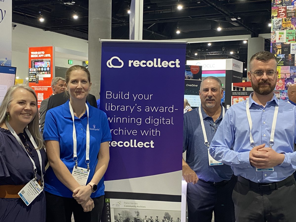 Recollect (@recollectcms) on Twitter photo If you're looking for ways to engage your library's community with an accessible digital archive, join Recollect at the ALA Annual Conference, Booth #336, or visit our team alongside our partners, <a href="/SirsiDynix/">SirsiDynix</a> (Booth #841)! #ALAAC24 If you're looking for ways to engage your library's community with an accessible digital archive, join Recollect at the ALA Annual Conference, Booth #336, or visit our team alongside our partners, <a href="/SirsiDynix/">SirsiDynix</a> (Booth #841)! #ALAAC24