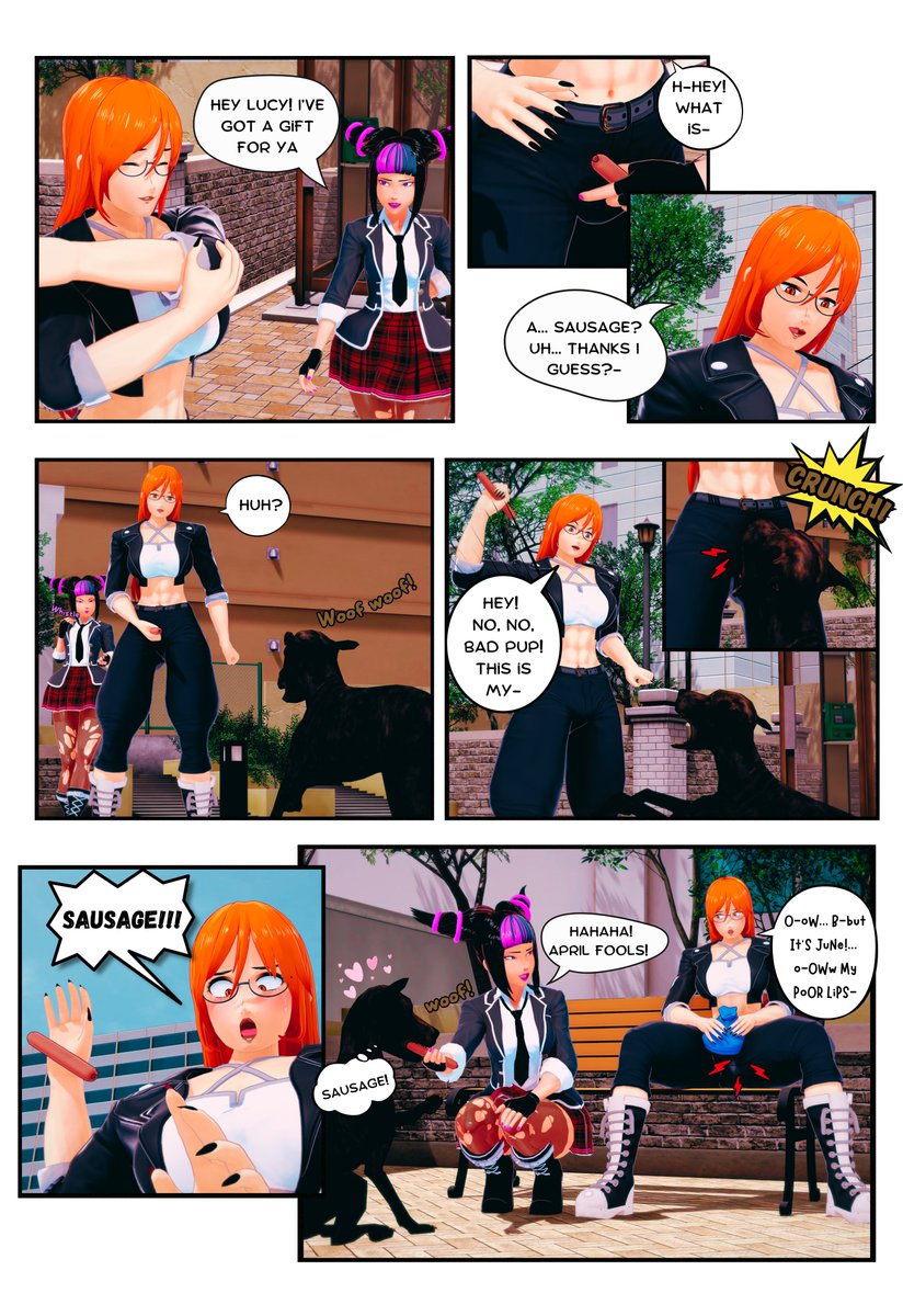 Commission for <a href="/Theoneman0/">Theoneman</a> ✨

Juri has always been a prankster and these pranks, most of the time, involve injuries to delicate areas; sadly Lucy was unfortunate enough to be her victim 🥴