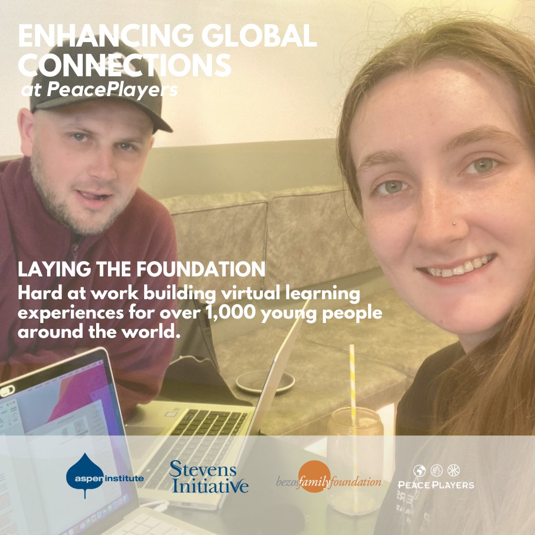 PeacePlayers (@peaceplayers) on Twitter photo Patrice and Stu from @peaceplayers_ni have a Combatting Stereotypes virtual session in the works. Enhancing Global Connections is funded by the <a href="/StevensInit/">Stevens Initiative</a>, which is housed at the Aspen Institute and is supported by the Bezos Family Foundation. Patrice and Stu from @peaceplayers_ni have a Combatting Stereotypes virtual session in the works. Enhancing Global Connections is funded by the <a href="/StevensInit/">Stevens Initiative</a>, which is housed at the Aspen Institute and is supported by the Bezos Family Foundation.