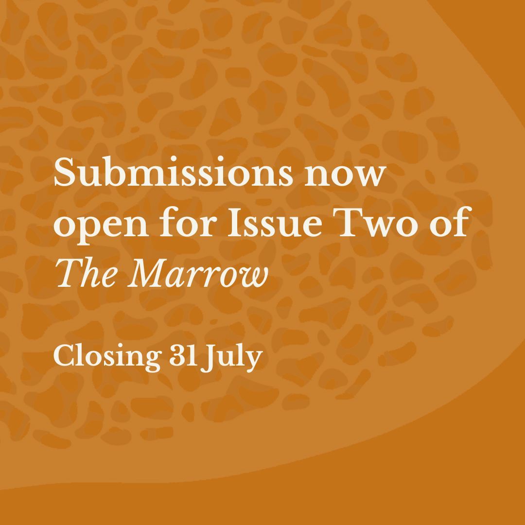 Submissions for Issue Two of The Marrow are officially open! We're looking for accessible writing with close attention to craft and language. Send us your best work. Surprise us and yourself! Submissions will close 31 July – find out more: themarrowpoetry.com/submissions  #OpenSubs