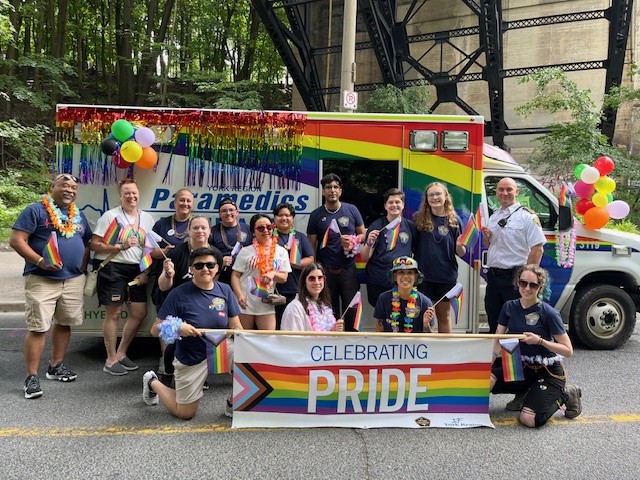 YorkParamedics's tweet photo. We had an amazing time at the Toronto Pride Parade! 🎉🏳️‍🌈 #ThankYou to everyone who celebrated with us. Your energy and support for the 2SLGBTQI+ community made it an unforgettable day! #PrideToronto2024 #PrideMonth #ParamedicswithPride https://t.co/U7zlNVN9GA