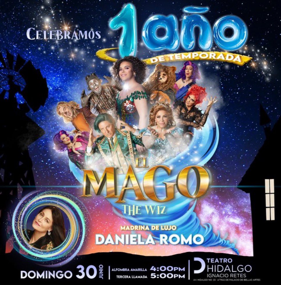 Feliz año de temporada de #ElMagoTheWiz ! Mi #LuceroMijares , se dice fácil pero ha sido un año de entrega, talento, pasión, tenacidad, esfuerzo y todo lo maravilloso que llevas en el alma igual que la compañía tan hermosa que son también familia! 
Felicidades a todos. 
Que sigan