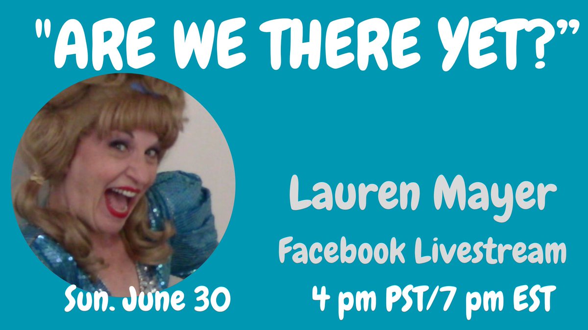 If you need a little musical comic relief from/about the news, come join my monthly free livestream! Starting in less than an hour . . . 
facebook.com/LaurenMayerCom…