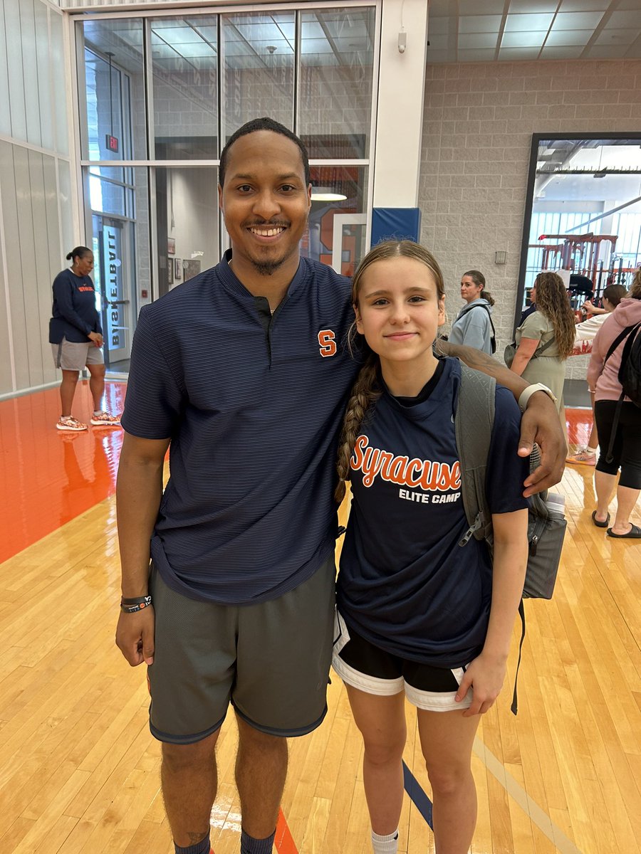 Thank you for a great camp and having me! <a href="/CuseCoachJack/">Felisha Legette-Jack</a> ,<a href="/KhyreedCarter/">K.C.</a> , players and staff. Had a blast and learned a lot. Go cuse!