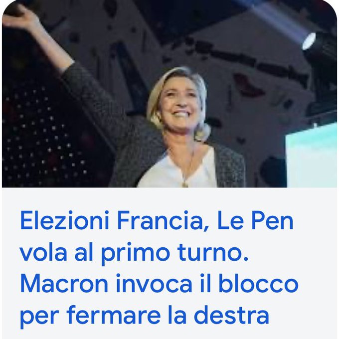 In attesa del 7 luglio  la #Francia svolta a destra!  #LePen https://t.co/fivt8G2GeR<a href="/tag/francia"class="tags">#Francia</a><a href="/tag/lepen"class="tags"><span>#lepen</span></a>
