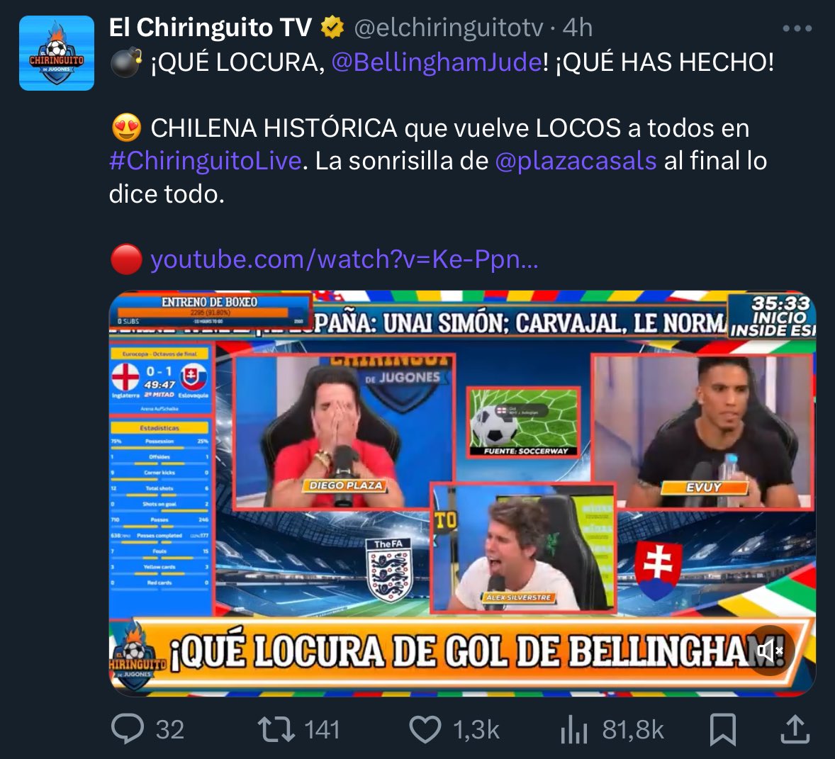 finallyxpablo's tweet photo. Madridismo = antiespañolismo. https://t.co/JSWAs91phK
