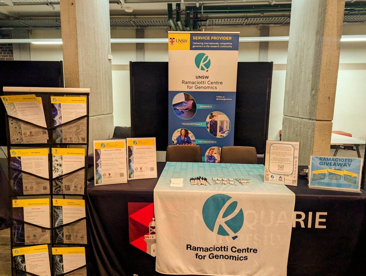 ramacgenomics's tweet photo. Up bright and early for #gsa2024 !! Excited to be here at Macquarie University for the next three days to hear from the local genetics community. Stop by and have a chat with us at the @ramacgenomics booth with your morning ☕☕ #geneticssocietyofaustralasia2024 https://t.co/unHP19t59f