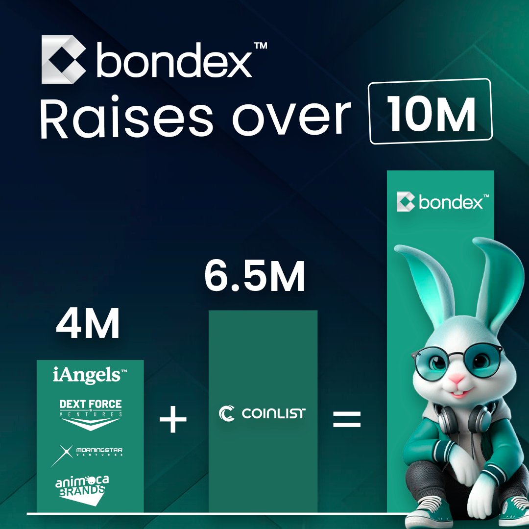 Exciting news! Bondex, the Linkedin Killer, has raised over $10M! 🚀

With $4M from top investors like Animoca Brands and $6.5M from our CoinList community sale, we're transforming professional networking.

Join us in revolutionizing the future of work!