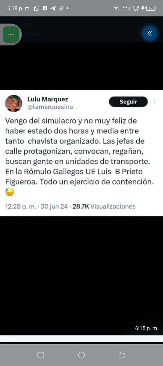 MIRACojedes's tweet photo. Así piensa la oposición al ver la #MareaRevolucionaria que afina su maquinaria para el #28J, si el simulacro les dió miedo y les dió arrechera compren valeriana para que #28J la cojan suave y no se infarten porque veran el #HuracanRevolucionario @NicolasMaduro @HAbreuMIRA https://t.co/iKk0JK5PQf