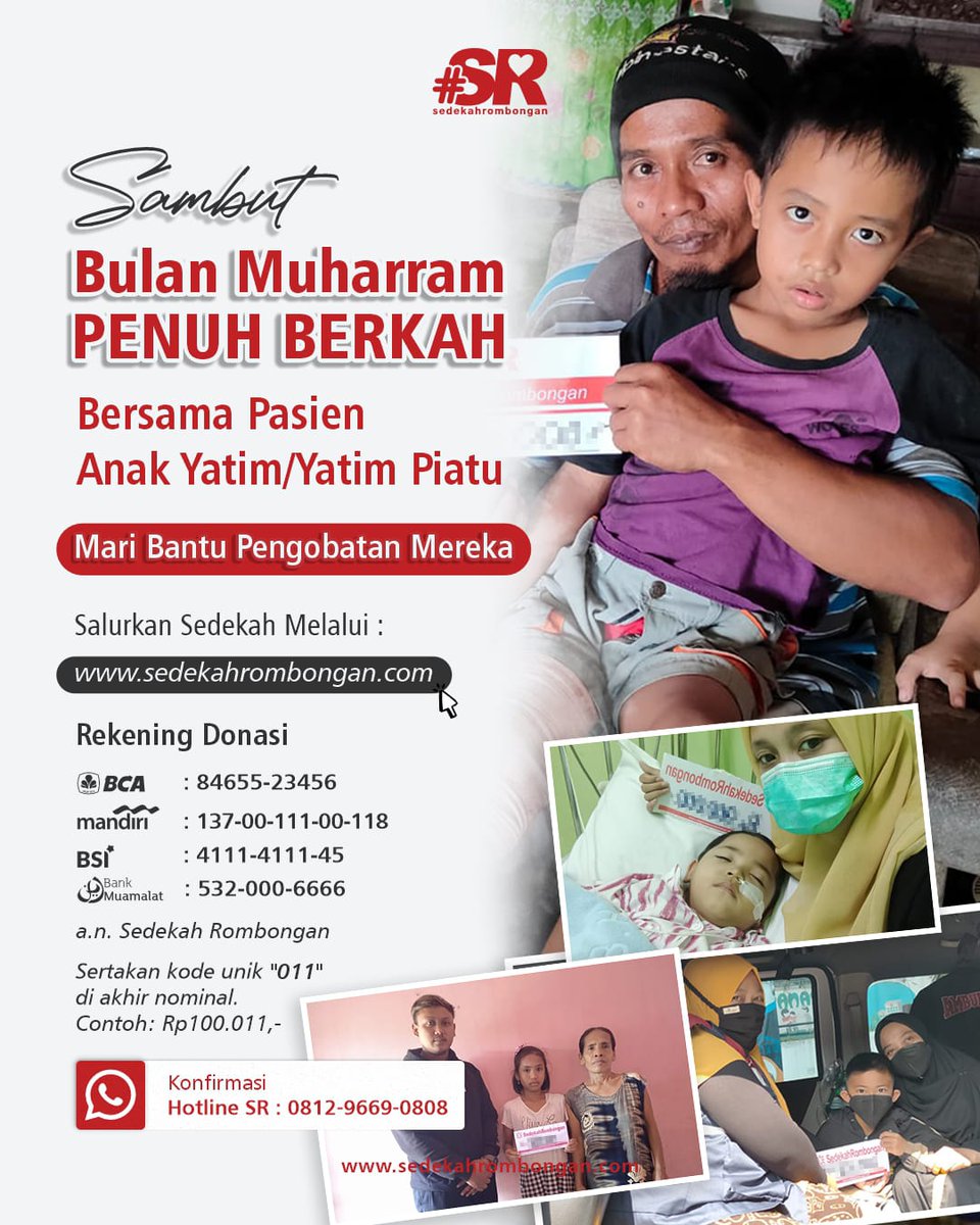 Bersiap bertemu Muharram. 
Yuk salurkan sedekah terbaik untuk adik-adim yatim 😊 

Klik sedekahrombongan.com/campaign/pedul…