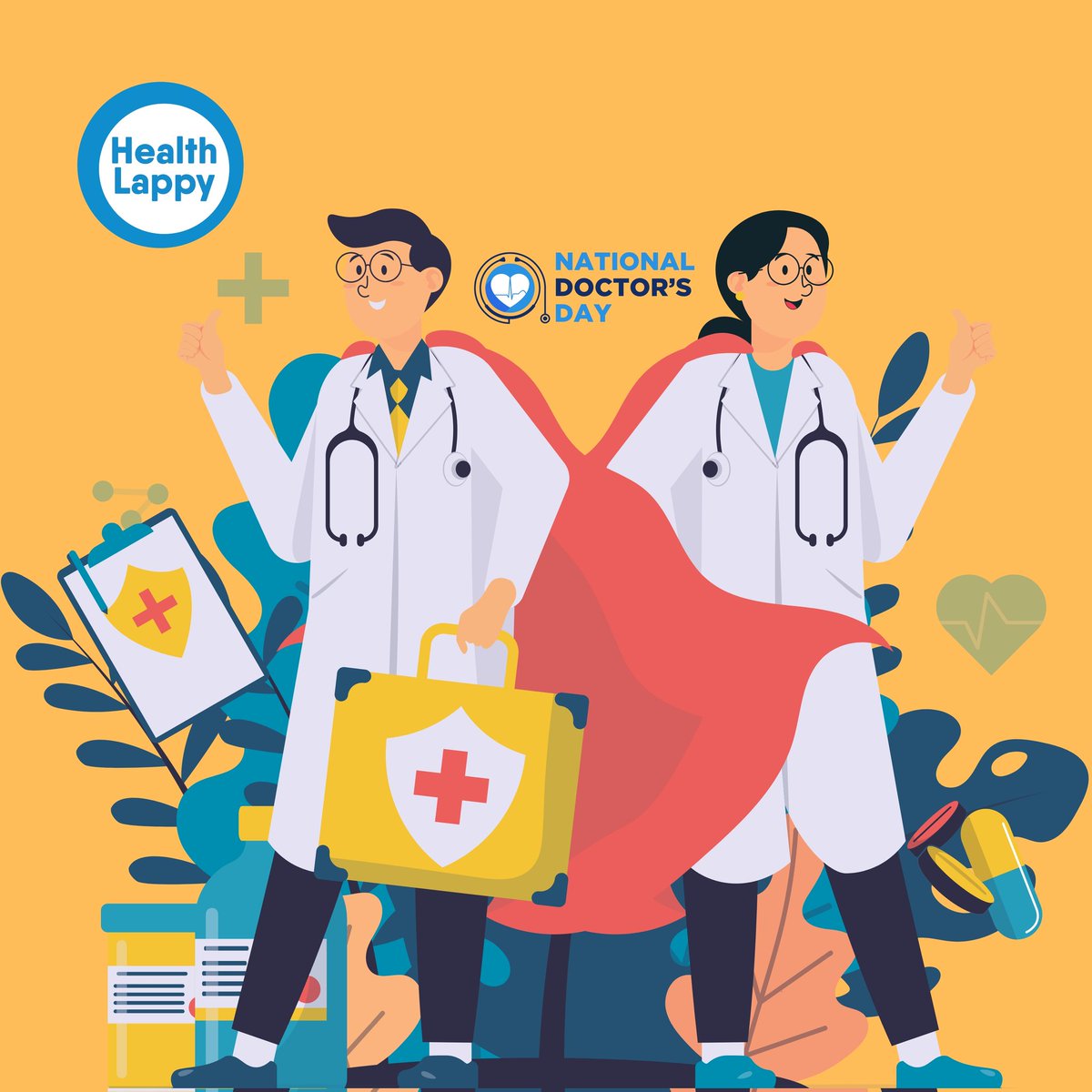 HealthLappy's tweet photo. Every patient is a testament to your dedication. 
Happy Doctor's Day to the heroes in white coats who heal with heart and skill.
#doctorsday2024
#healthlappy
#PreciseTreatment https://t.co/zWU4RwMlvR