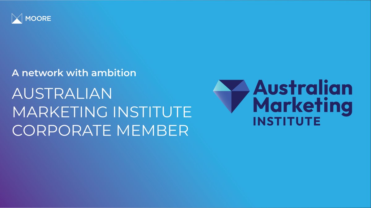 We’re very pleased to announce we have joined the Australian Marketing Institute as a corporate member.  Our marketing team is integral to the success of our network. Investing in their future will provide tools needed for continuous growth.  #marketing #proudlymoore
