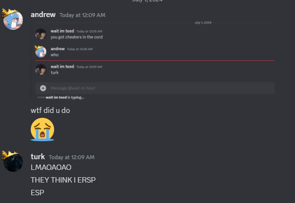 ChoppyTurk's tweet photo. cheating accusations LMAO https://t.co/KGqyLsRxD4