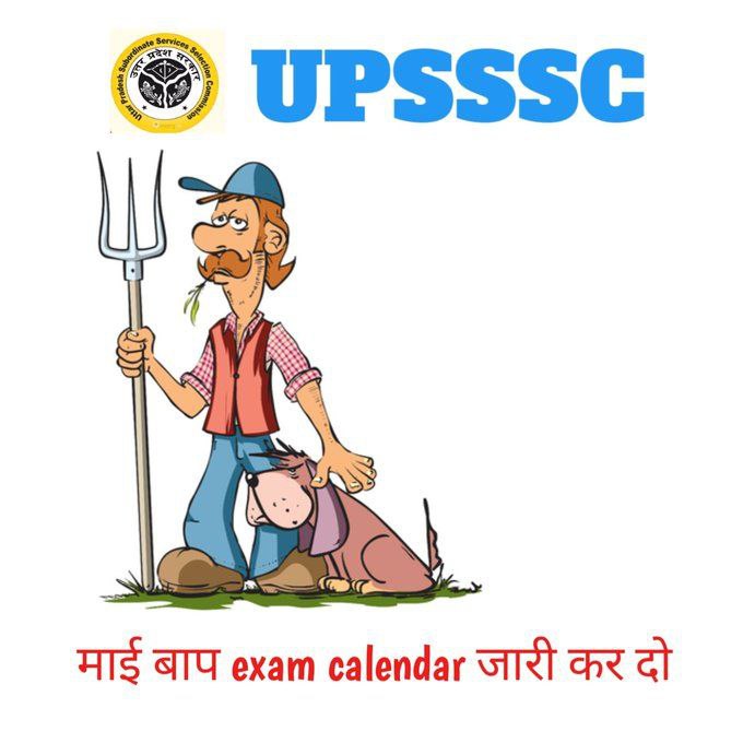 माननीय मुख्यमंत्री जी के कहने के बाबजूद आयोग  अपने काम मे अभी तक कोई तेजी नहीं लाया है।
आयोग से निवेदन है की शीघ्र ही कैलेंडर जारी करे और समय से परीक्षा कराये
#upsssc_release_exam_calender 

<a href="/myogiadityanath/">Yogi Adityanath</a> 
@UPGov <a href="/MissionRojgarUP/">Mission Rojgar UP</a>
<a href="/yadavakhilesh/">Akhilesh Yadav</a> <a href="/TheLallantop/">The Lallantop</a>
@UPTakOffcial