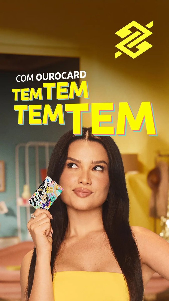 Juliette para campanha do cartão ''OuroCard'' do Banco do Brasil!💛💙