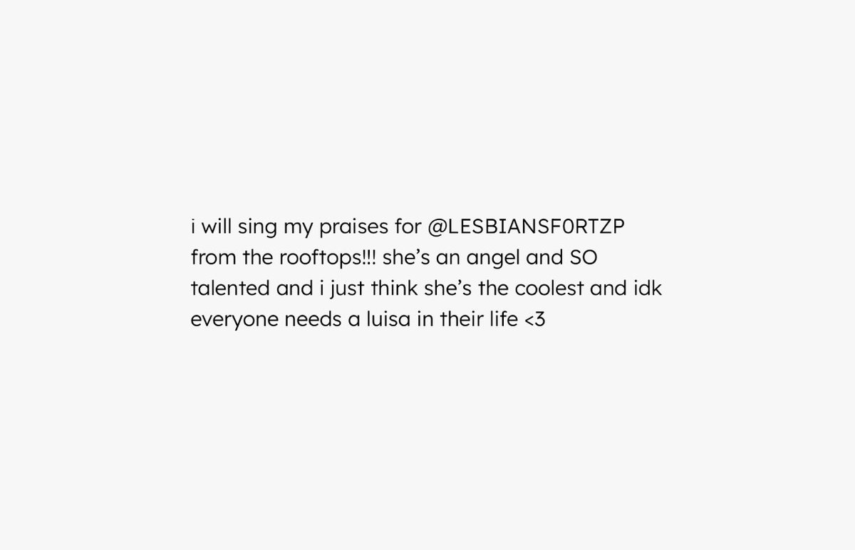 some more much deserved love for @LESBIANSF0RTZP 💛