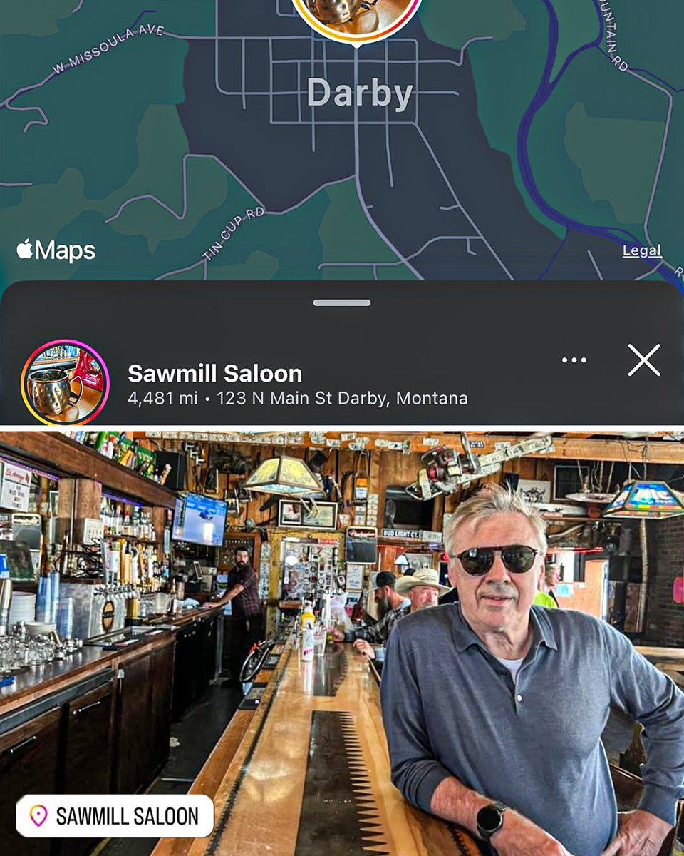 usmntonly's tweet photo. Real Madrid coach Carlo Ancelotti spending his holidays in a Montana saloon in small town called Darby, which has a population of less than 1,000 people 😂🇺🇸 https://t.co/V8hFbR1gls