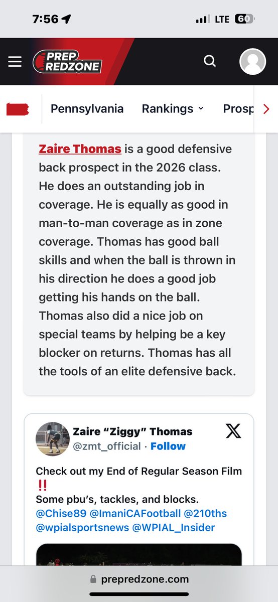 Zaire “Ziggy” Thomas (@zairethom) on Twitter photo I appreciate the write up and acknowledgment🙏🏾! Also, I’m class of 2027 not 2026.<a href="/footballcoach79/">coachweider</a> <a href="/PrepRedzone/">Prep Redzone 🏈</a> <a href="/PrepRedzonePA/">Prep Redzone Pennsylvania</a> <a href="/Chise89/">Coach LaRoi Johnson LLC</a> <a href="/ImaniCAFootball/">Imani⚜️🏈</a> <a href="/WPIAL_Insider/">WPIAL Insider</a> <a href="/wpialsportsnews/">WPIAL Sportsmen</a> I appreciate the write up and acknowledgment🙏🏾! Also, I’m class of 2027 not 2026.<a href="/footballcoach79/">coachweider</a> <a href="/PrepRedzone/">Prep Redzone 🏈</a> <a href="/PrepRedzonePA/">Prep Redzone Pennsylvania</a> <a href="/Chise89/">Coach LaRoi Johnson LLC</a> <a href="/ImaniCAFootball/">Imani⚜️🏈</a> <a href="/WPIAL_Insider/">WPIAL Insider</a> <a href="/wpialsportsnews/">WPIAL Sportsmen</a>