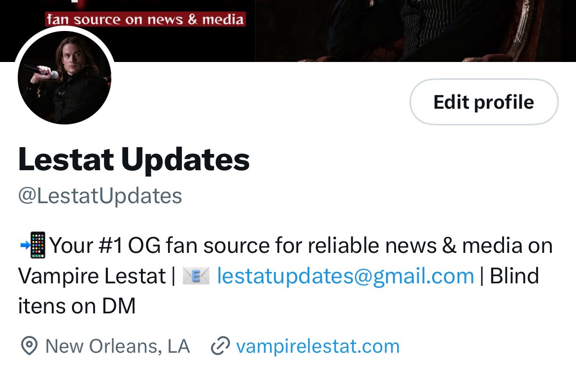 Lestat Updates (@lestatupdates) / Posts / X