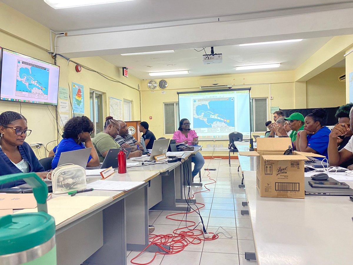 At <a href="/NEMOSVG/">NEMO SVG</a> today, collaborating on preparedness and response planning for Hurricane Beryl. Together, we’re ensuring readiness for whatever comes our way. #HurricaneBeryl #Preparedness #Emergencyresponse