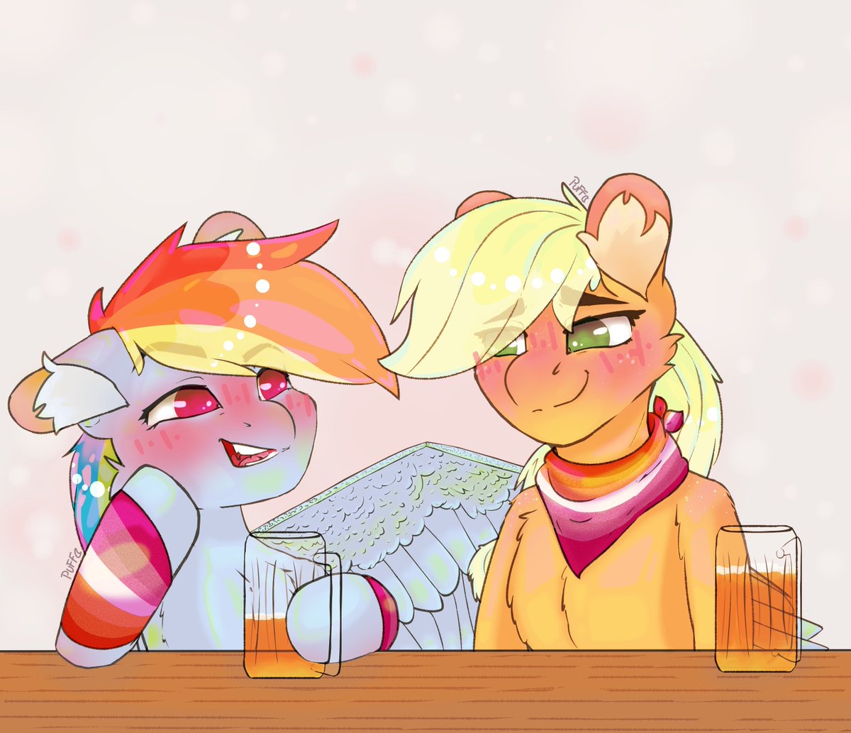 pufflu2's tweet image. Happy ending of pride month, everyone!
~
~
#mlpfim #mlpship #mlpfanart #appledash #PRIDEMONTH #pridelesbian #pride #pony #earthpony #pegasuspony #applejack #rainbowdash #ajxrd