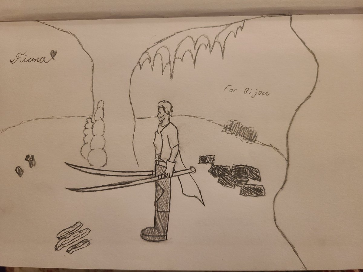 Harkmagic's tweet image. #bijouwled
My neice wanted to share her drawing of Birgil.