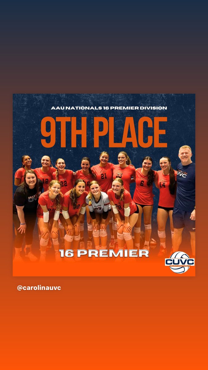 Emily Schultz (@emily_schultz26) on Twitter photo So proud of our team this year! Coming in 9th place out of 160 teams in our division was absolutely amazing! I am going to miss this team, my coaches and the families! What a season! <a href="/CarolinaUVC/">CarolinaUVC</a> So proud of our team this year! Coming in 9th place out of 160 teams in our division was absolutely amazing! I am going to miss this team, my coaches and the families! What a season! <a href="/CarolinaUVC/">CarolinaUVC</a>