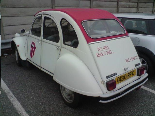 sillyorsmart's tweet photo. So-The question is-Is the car the star ? -Or the stars on the the car ? - Or both ? .. @Rockstarscars @Superstar_Cars - #Citreon #TheRollingStones https://t.co/qOCcYOqkDF