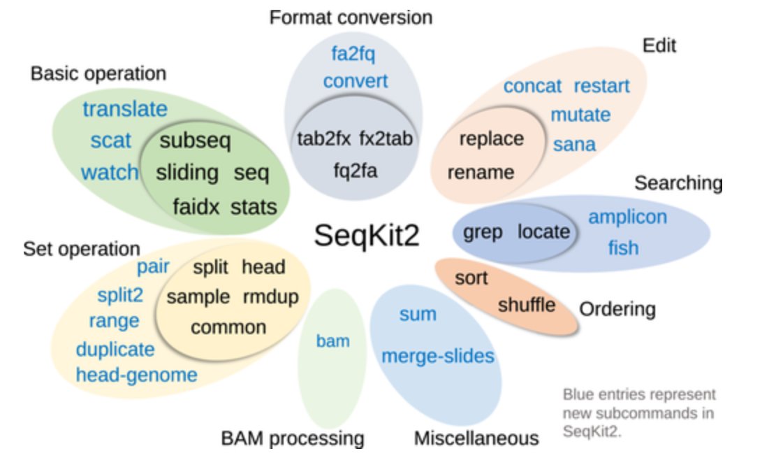 SeqKit2: A Swiss army knife for sequence and alignment processing. It suit for nanopore data! #nanopore doi.org/10.1002/imt2.1…
