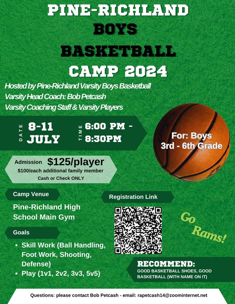Pine Richland Basketball (@prramshoops) on Twitter photo PR Basketball Camp for Boys 3rd-6th Grade….<a href="/PRRamsHoops/">Pine Richland Basketball</a> <a href="/PRSchools/">Pine-Richland School District</a> <a href="/PR_RamsAD/">Pine-Richland Athletics</a> PR Basketball Camp for Boys 3rd-6th Grade….<a href="/PRRamsHoops/">Pine Richland Basketball</a> <a href="/PRSchools/">Pine-Richland School District</a> <a href="/PR_RamsAD/">Pine-Richland Athletics</a>