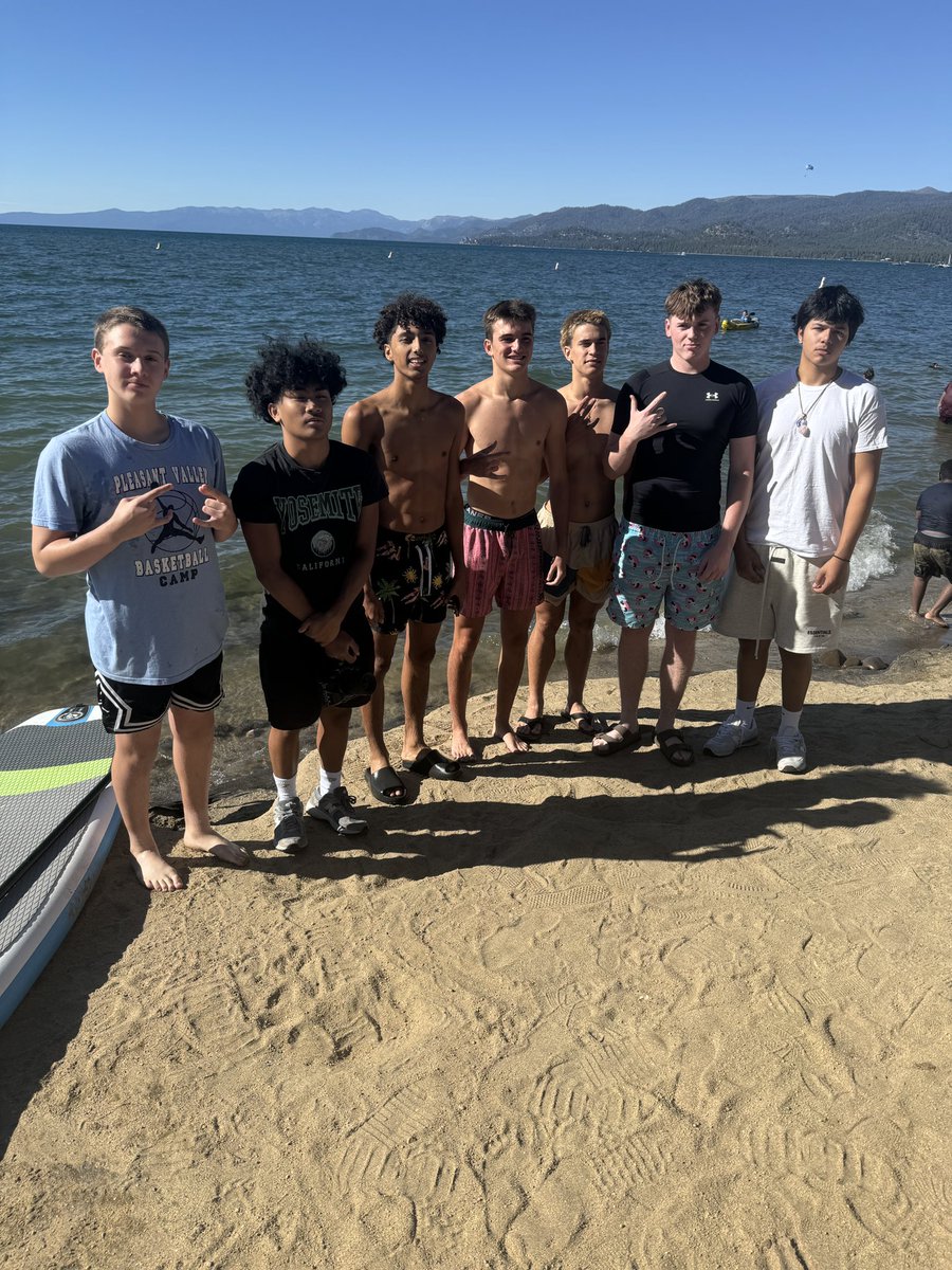 VikingCoachK's tweet photo. Pv Boys B-ball concluded their summer  basketball w a fun tourney in South Lake Tahoe.Lots of growth and improvement in the last 6 weeks in preparation for next year. Ty boys and coaches for your commitment and dedication. Look forward to next season! Get well Keith! https://t.co/L5rjveTLSG