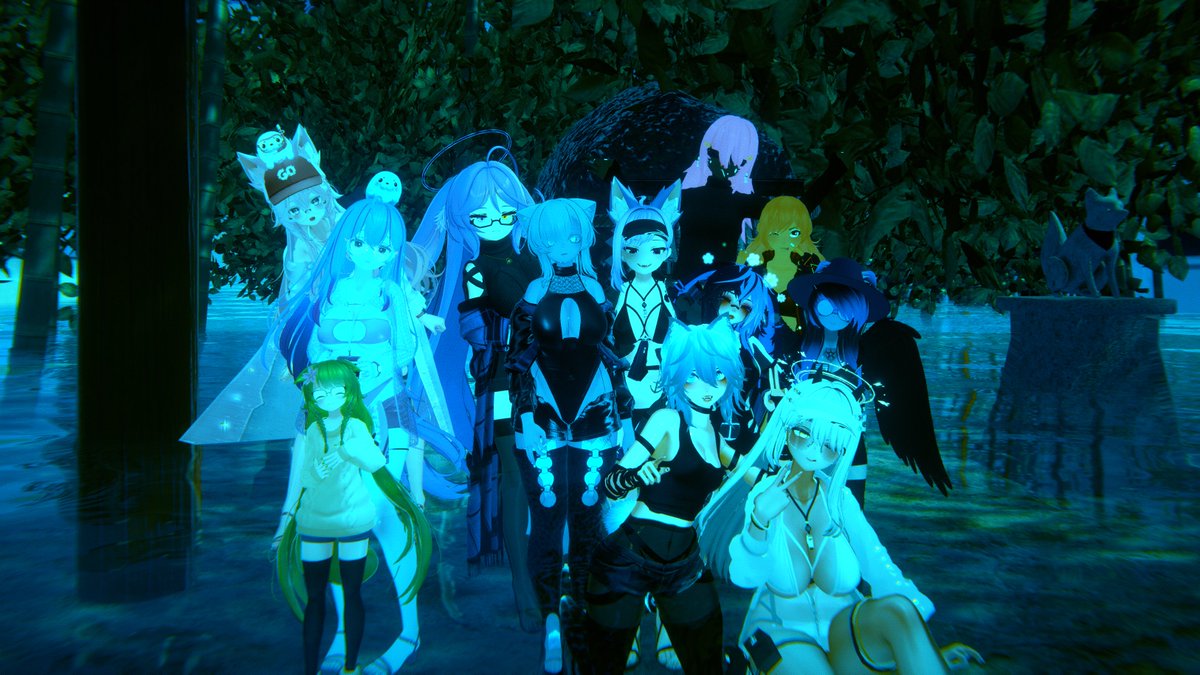 Byuyu_'s tweet image. Heaps of fun exploring maps from shrines to a black hole!

#VChat